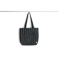 HAY Outdoor Market Tote Bag Medium With Beige Stripe - Picknickmanden Gerecycled Polyester Black - AE966-A602-AS27