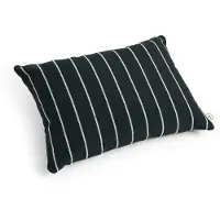 HAY Outdoor Market Kussen Black with beige stripe