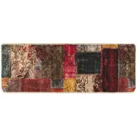 vidaXL Tapijt Runner MARSA Multikleur 100 x 250 cm Polyester en PVC