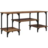 vidaXL TV Kast Oud Hout 102 x 35 x 45,5 cm Geengineerd Hout en IJzer