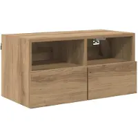 vidaXL TV Wandkast 60 x 30 x 30 cm Artisan Eiken Bewerkt hout