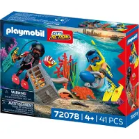 Playmobil City Action - Politieduiker met schat - 41 Onderdelen - - OneSize - Speelgoedfiguren