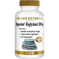 Golden naturals Magnesium Bisglycinaat 300mg (180 tabletten)