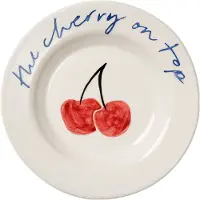 Pick a Poppy Cherry Tapas Plate 15 Cm - Kleine borden Aardewerk Red - C251513SS26-472