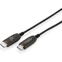 Digitus AK-330126-400-S Hybride HDMI AOC-kabel | HDMI-A man-man | HDMI 2.1 | UHD-2 8K@60Hz | 48Gbps |HDR, eARC, HDCP 2.2, CEC | 40m