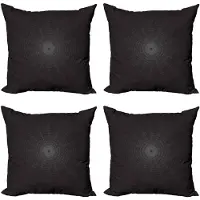 Abakuhaus Alchemy Decoratieve Kussenhoezen, Set van 4, Modern Accent Dubbelzijdige Digitale Print, 45 x 45 cm, Houtskoolgrijs Wit