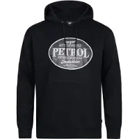 Petrol Industries - Heren Plus Size Hoodie met print CarreraSur - Zwart - Maat 3XL