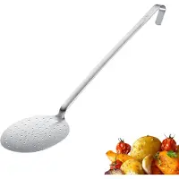 Westmark Schuimlepel Pro – roestvrijstalen pollepel met ophanghaak – perfecte pollepel voor het afzetten, frituren en professionele keukens – zilver, Ø 14 cm