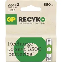 GP ReCyko AAA Oplaadbare Batterijen 850mAh – 2 Stuks