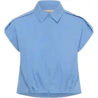 My Essential Wardrobe Dames Blouses Mwsunna Sleeveless Shirt - Blauw - Maat 36