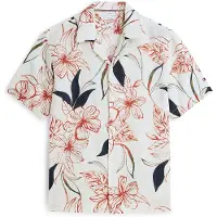 Tommy Hilfiger Mw0mw43310 Linen Overhemd Met Korte Mouwen