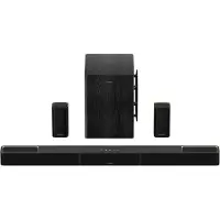 Ultimea Skywave Serie - Soundbar, 7.1.4 Sound Systeem met 8" Draadloze Subwoofer, Dolby Atmos, 840W, Zwart