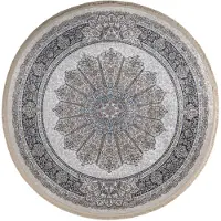 Muratap Star rond klassiek oosters vloerkleed wasbaar 200 cm rond