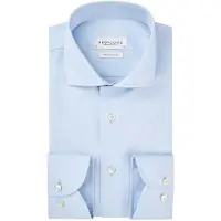 Profuomo Overhemd slim fit lichtblauw wide spread boord