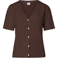 Pieces Gebreid vest 'PCNora' bruin