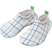 Fresk Zwemschoenen 25/26 -UV 50-bescherming – Antislip Strandschoenen – Quick Dry – Waterschoenen voor Kinderen – Elastische Pasvorm Jongens - Creme - Classic Check