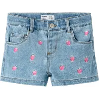 Name it Jeans 'NMFRose' blauw denim / pink / wit