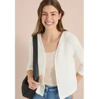Cecil Gebreid vest wit