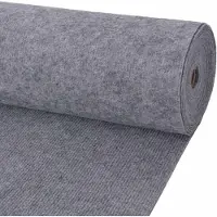 vidaXL Tapijt Grijs 1,2 x 20 m Polyester