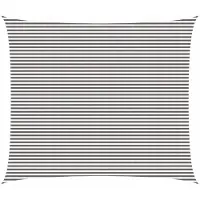 vidaXL Zonneschaduwzeil 6 x 8 m HDPE Rechthoekig Lichtgrijs en wit