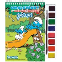 Rappa Kleurboek met verf en een penseel Smurfen 2 - UNI