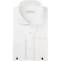 Profuomo Overhemd wit cutaway boord slim fit