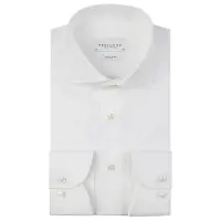 Profuomo overhemd wit regular fit royal twill
