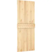 vidaXL Kruisdeur NARVIK 80 x 210 cm Massief Pine Hout (Onbehandeld)