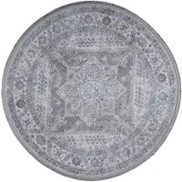 Muratap Star rond vintage vloerkleed wasbaar beige- 200 cm rond