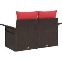 vidaXL Tuin Sofa 2-Aantal zitplaatsen poly rattan