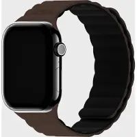 Holdit Siliconen bandje magneet voor de Apple Watch | 38/40/41/42 mm - Chocolate / Black