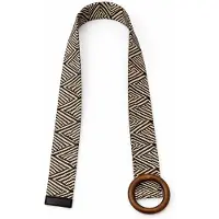 HS Riem - In 10+ Kleuren - Effen met Houten Gesp