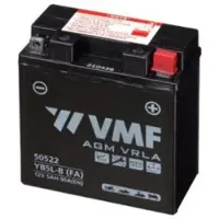 VMF PowerSport AGM 50522 / YB5L-B / 505012003 accu (12V, 5Ah, 90A)