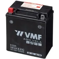 VMF PowerSport AGM 51225 / YB12A-B / 512011012 accu (12V, 12A, 135A)