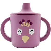 Trixie Tuitbeker - Mrs. Peacock - Drinkbeker voor Baby - Antilek Beker - Voor baby's vanaf 4 maanden - van Siliconen - Geschikt voor de Vaatwasser