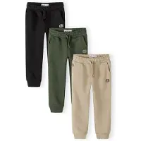 MINOTI Broek sand / groen / zwart