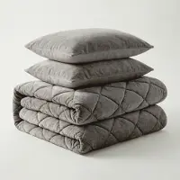 Fresh & Co Easy Dekbed Zonder Overtrek Velvet Japandi - Antraciet