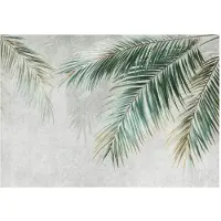 WALLARENA - Behang 368x254 cm + Fotobehang - Vliesbehang - Bladeren motif - Naar de slaapkamer, woonkamer - Vinyl - Groen