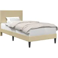 vidaXL Bedframe Lichtgroen Grijs 100 x 200 cm Corduroy stof
