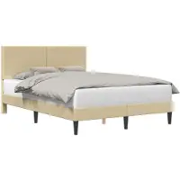 vidaXL Bedframe Lichtgroen Grijs 120 x 190 cm Corduroy stof