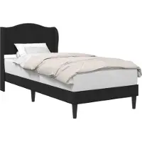 vidaXL Bedframe met hoofdeinde Zwart 90 x 190 cm Kunstleer