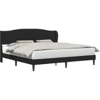 vidaXL Bedframe met hoofdeinde Zwart 180 x 200 cm Kunstleer
