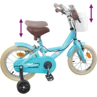 vidaXL Kinderfiets 14 Inch voor 3-5 jaar oud Lichtblauw