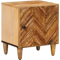 vidaXL Nachtkastje Bruin 40 x 33,5 x 46 cm Massief Mango Hout