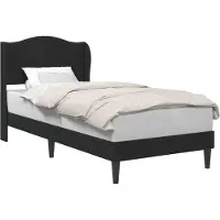 vidaXL Bedframe met hoofdeinde Zwart 90 x 190 cm Fluweel