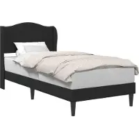 vidaXL Bedframe met hoofdeinde Zwart 90 x 200 cm Fluweel