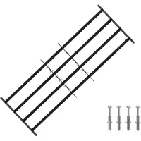vidaXL Veiligheidshek voor ramen met 4 horizontale stangen, 3 stuks.
