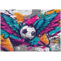 WALLARENA - Behang 350x250 cm + Fotobehang - Vliesbehang - Voor de jongen motif - Voor Kinderen - Op de Flizelin - Blauw