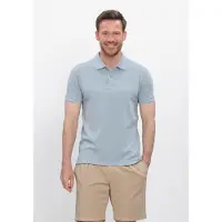 Stefano lauran Heren Polo's & T-shirts Polo Bjorn - Lichtblauw - Maat S