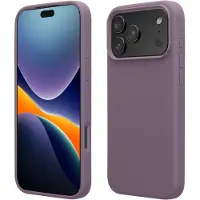 Kwmobile telefoonhoesje geschikt voor Apple iPhone 17 Pro - Hoesje met siliconen coating - Smartphone case in Bleke iris